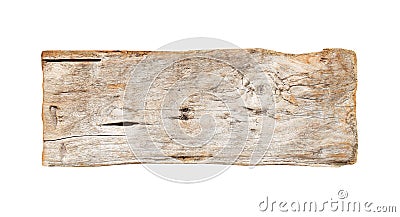 Old solid wood slats rustic , grunge wood sign texture isolated on white background with clipping path Stock Photo