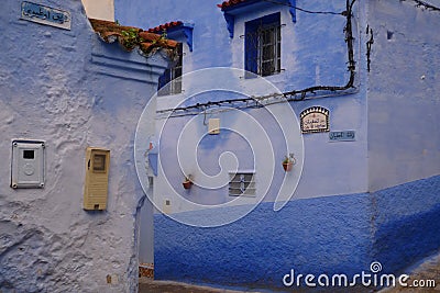 The old and somewhat neglected back streets of Morocco Editorial Stock Photo
