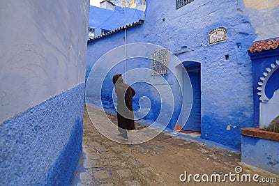 The old and somewhat neglected back streets of Morocco Editorial Stock Photo