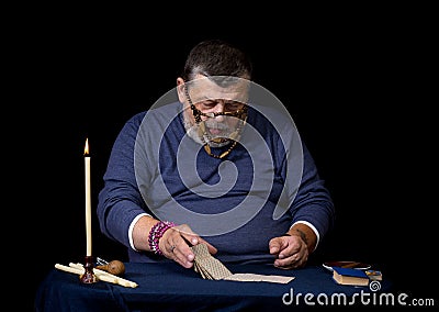 Old soothsayer Stock Photo