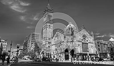 Old South Church, Boston, MA Editorial Stock Photo