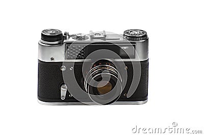 The old Soviet camera Stock Photo