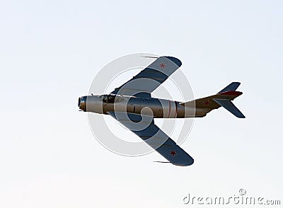 Old Soviet jetfighter Stock Photo