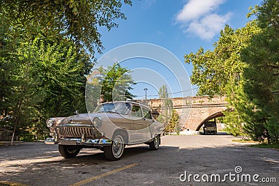 Old Soviet retro car GAZ-21, 1958 release Editorial Stock Photo