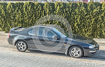 Old sport car Honda Prelude 2.0 parked Editorial Stock Photo
