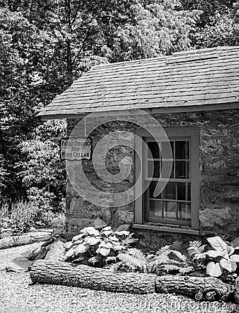 Old springhouse in Middleburg Stock Photo