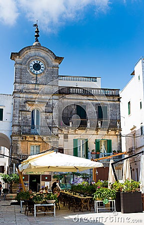 Old square in Apulia, Italy Editorial Stock Photo