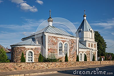 Old St Elijah Church in Naroch, Minsk region, Belarus Stock Photo