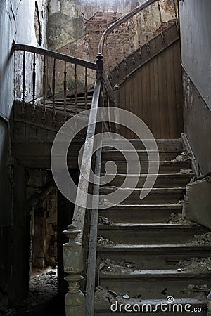 Old staircase Stock Photo