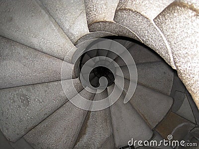 An old stares of a Spanish castle. Spain. Lovely background. Stock Photo