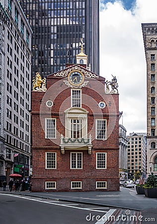 Old State House - Boston, Massachusetts, USA Editorial Stock Photo