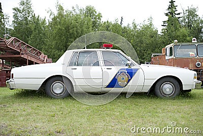Old State Trooper Car Editorial Stock Photo