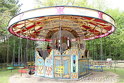 Old steam driven fairground attraction Editorial Stock Photo