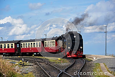 old steam train railway Editorial Stock Photo