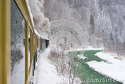 Old steam train Editorial Stock Photo