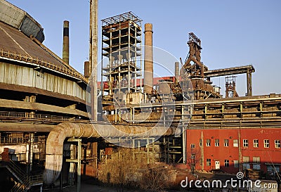 Old Steel Factory Stock Photo