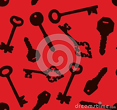 Keys. Vector drawing Vector Illustration