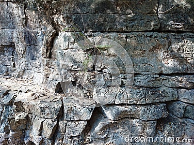 Old stone background texture. Cave wall rusty pattern scratched Stock Photo