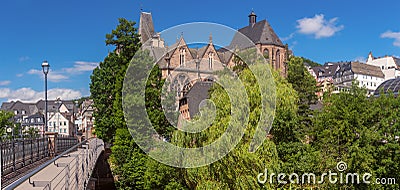 Old stone building of the old medieval university in Marburg. Stock Photo