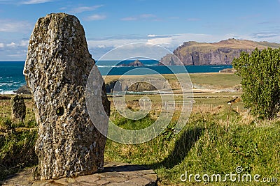 Old stone monument. Dingle Peninsula Ireland Stock Photo