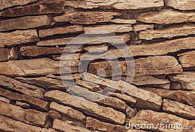 Old Stone Wall Background Stock Photo