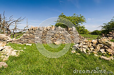 Old stone wall Stock Photo