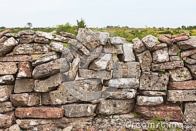 Old Stone wall Editorial Stock Photo