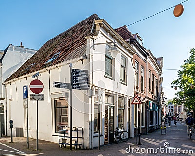 Old street in Gouda, Netherlands Editorial Stock Photo