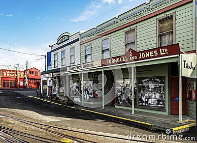 Old Street in MOTAT Auckland Editorial Stock Photo