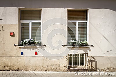 Old street wall Stock Photo