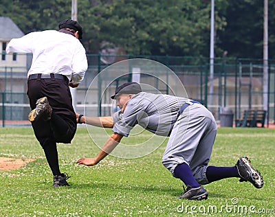 Old style baseball game Editorial Stock Photo