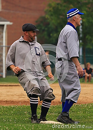 Old style baseball Editorial Stock Photo