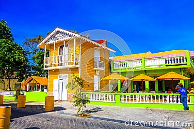 Old style beautiful house in Puerto Plata, Dominican Republic Editorial Stock Photo