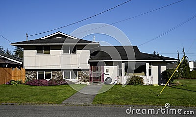 Old style house in Everett Editorial Stock Photo