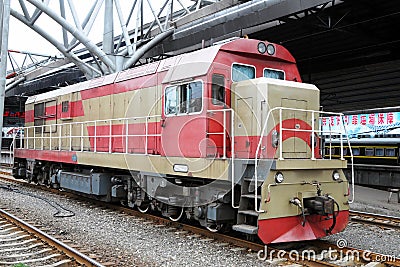 Old Style Locomotive Stock Photo