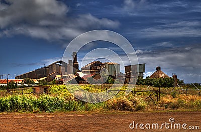 Old Sugar Mill of Koloa Stock Photo