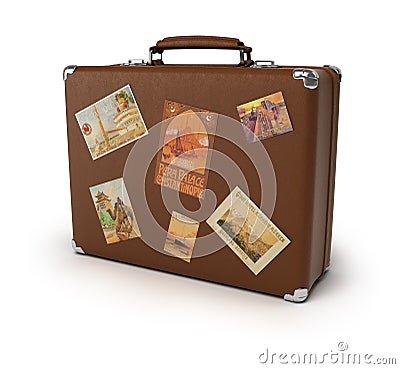 Old suitcase Stock Photo