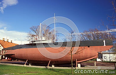 Old Swedish submarine Hajen Editorial Stock Photo