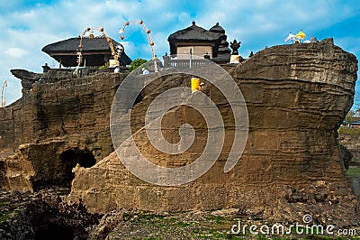 Old Tanah Lot Temple. Stock Photo