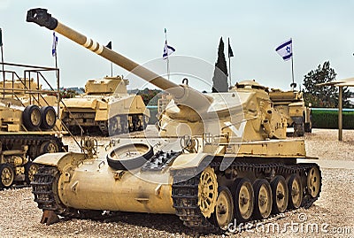 old tanks and armored vehicles Stock Photo