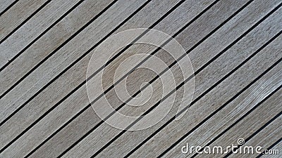 Old teak deck wallpaper Stock Photo