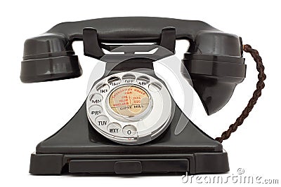 Old Telephone Stock Photo