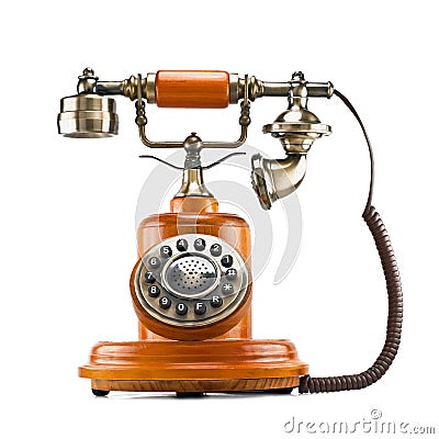 Old telephone Stock Photo