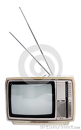 Old television Stock Photo