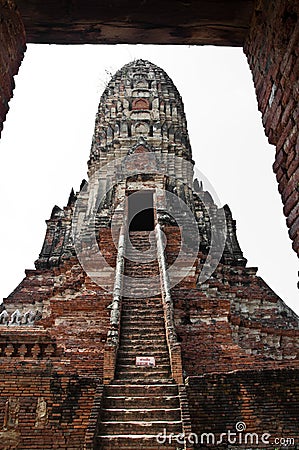 Old Temple of Ayutthata, Thailand Stock Photo