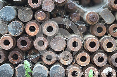 Old texture with steel bars Stock Photo