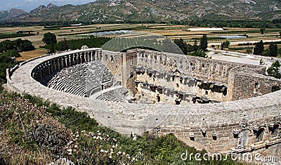 Old theater Aspendos Stock Photo