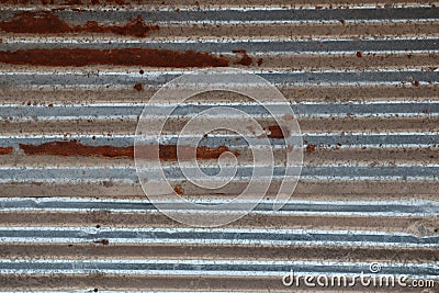 The old tinplate has an image for the background, selectable focus, blank copy space, blank space. Stock Photo