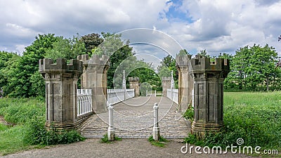 The Old Tournament Bridge irvine Scotland Stock Photo