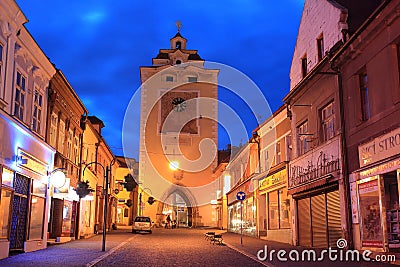 Old tower in Beroun Editorial Stock Photo